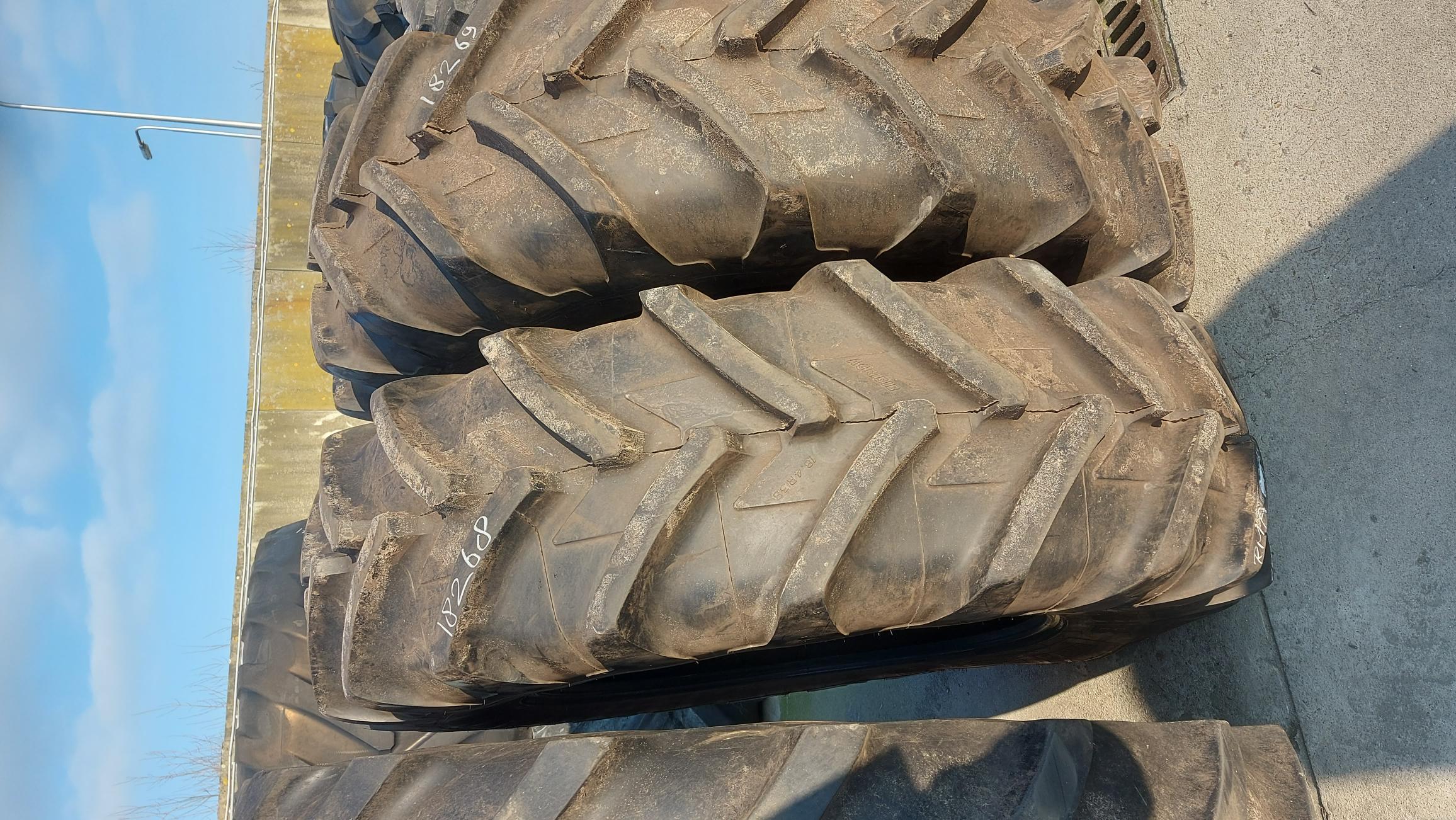 18 4R38 USED MICHELIN AGRIBIB 151A8 148B TL H18268 92 Heuver