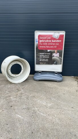 16-28 WHEEL USED WHITE 362/405/8 Ø17 ET V7401 VERSTELBAAR DEMO