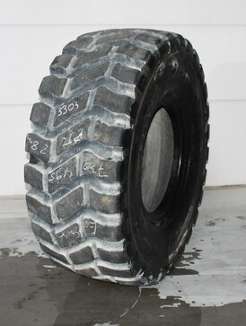 20.5R25 USED GOODYEAR TL-3A+ 186A2 ** E-3/L-3 TL 28MM 70% NO REP 3304